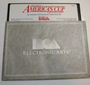 THE OFFICIAL AMERICA’S CUP SAILING SIMULATION Commodore 64 128 Disk Preowned