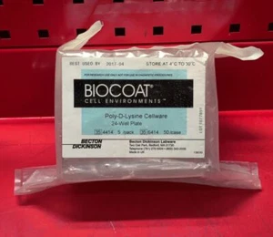 Biocoat Cell Environments Poly-D-Lysine Cellware 24 Well Plate (Pack of 5) - Picture 1 of 5