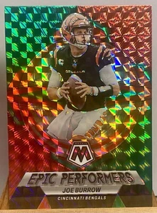 Joe Burrow 2023 Panini Mosaic - Epic Performers Green Mosaic Prizm #EP-JB - Imagen 1 de 2