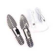 USB Electric Heated Shoe Insoles Warm Socks Feet Heater Foot Winter Warmer Th&g