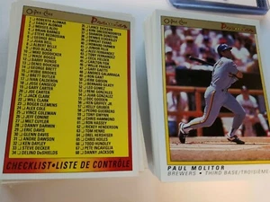1991 OPC PREMIER BASEBALL SET #1-132 RYAN MOLITOR ++ LOADED WITH STARS!! - Picture 1 of 1