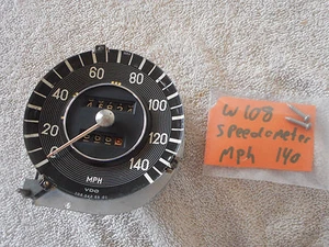 Mercedes Benz W108 Speedometer 140MPH tachometer 140 MPH VDO 1965-1973 - Picture 1 of 6