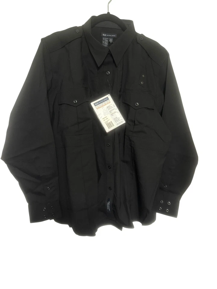 New 5.11 Tactical Womens 3XL Black Uniform Button Up Shirt Wool Blend 32049 - Image 1 of 4