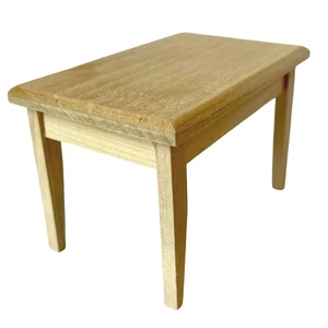 Dolls House Discontinued - Barewood Rectangular Table (BA029) - 1:12 Scale Mi... - Picture 1 of 5