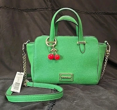 NWT Kate Landry lola green crossbody handbag with Cherry Charm - Image 1 of 4