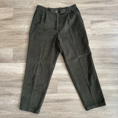 Pantalones de pana LL Bean verde oliva para mujer 16 Foto 1 de 4