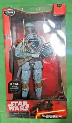 Disney Store Star Wars Force Awakens Auténtico Talking Boba Fett Caja Roja Foto 1 de 3