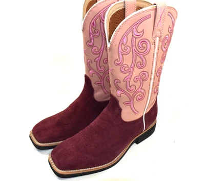 Twisted X Western Botas Mujer 7 M Top Mano Bayas Bebé Rosa WTH0020 PERFORMANCE Foto 1 de 4