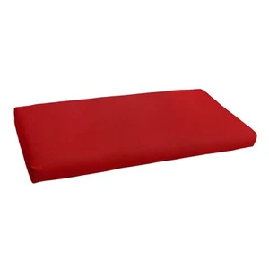 Sunbrella Jockey Red Indoor/Outdoor Bench Cushion - 48 in W Jockey Red 48 in W x - Picture 1 of 5