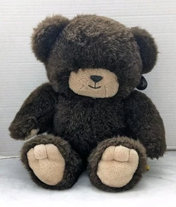 Vintage 24K Polar Puff Teddy Bear Plush Dark Brown Stuffed Animal 17” Toy 1985 - Picture 1 of 6