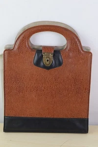 Vintage Retro 1970's Record Folder Wallet Faux Leather for 32X 7" Singles Rexel - Picture 1 of 12