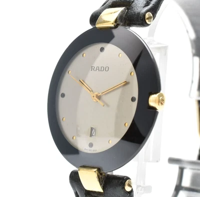 ▶️New Batt 【EXC+5】 Vintage RADO Coupole 129.4075.4 Quartz Mens Watch... - image 1 of 4