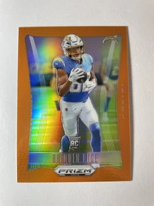 2024 Panini Prizm Deca NFL Orange Brenden Rice Chargers RC /49 - Bild 1 von 2