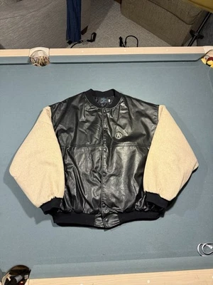 Jaqueta Varsity de couro vintage anos 90 Honda Acura GG - Imagem 1 de 4