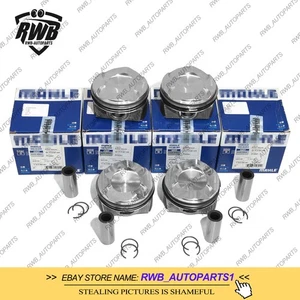 4X MAHLE Pistons&Rings Set 11:1 Φ84mm+0.5 For BMW 320i 520i F22 F31 F30 N20B20 - Picture 1 of 5
