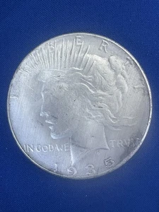 1935 Beautiful Peace Silver Dollar Coin - Picture 1 of 12