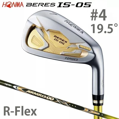 HONMA BERES IS-05 #4 Iron 19.5° RH 3-Star ARMRQ ∞48 R Flex Graphite Shaft Japan - Image 1 of 4