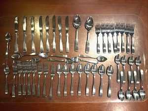 Rogers International Silver Co 50 Piece Stainless Flatware - Unused - Bild 1 von 7