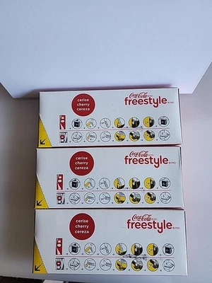 3 Cartuchos Coca Cola Freestyle Recarga Cerise Cereza Concentrado BB 12/2025 Foto 1 de 2