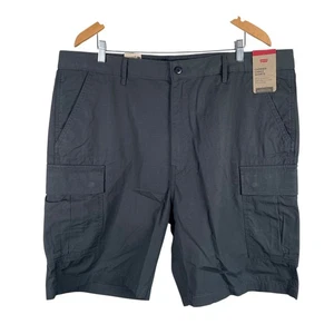 New Levis Carrier Cargo Shorts Mens Size 42 Black Cotton Canvas $49.50 - Picture 1 of 6