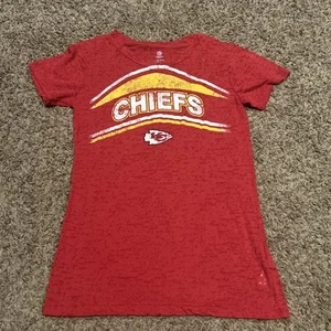 NFL Kansas City Chiefs Girls L Red T Shirt A1 - Picture 1 of 4