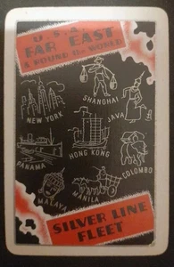 Silver Line Fleet Old Single Playing Card - Picture 1 of 2