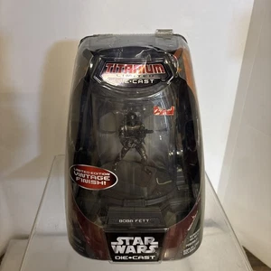 Hasbro Star Wars 2005 Boba Fett Titanium Series Modellino Die Cast Nuovo - Foto 1 di 5