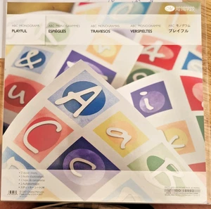 Creative Memories ABC Monogramme verspielte Aufkleber - Auslaufmodell Scrapbooking - Bild 1 von 1