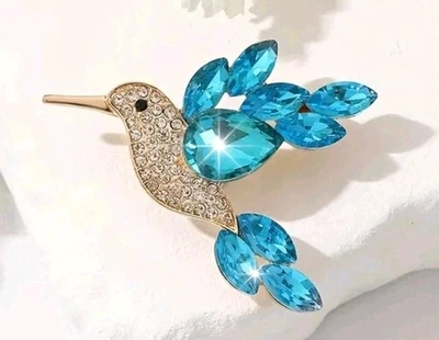 Broche colibrí broche joyería de moda NUEVO envío gratuito 2 pulgadas Foto 1 de 2