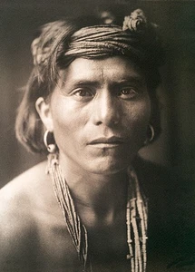 “Nova (Walpi)” Hopi Man by Renowned E. S. Curtis, c1905, #1068na - Picture 1 of 5