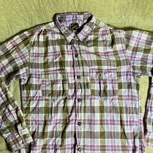 RARA camicia estiva MADRAS Mister Freedom Johnny Depp viola a quadri leggera ariosa MFSC - Foto 1 di 10