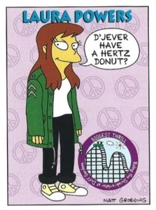 1994 SKYBOX THE SIMPSONS LAURA POWERS #S6 BONGO TRADING CARD - Picture 1 of 5