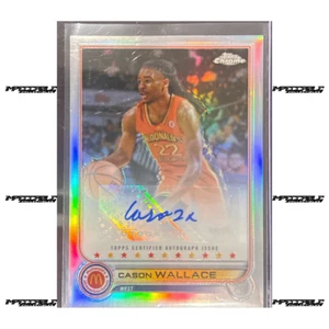 2022 Topps Chrome McDonald's A/A #CA-CWA Cason Wallace Rookie REFRACTOR Auto - Picture 1 of 2