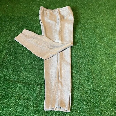 Pantalón H&M Elástico Brillante Dobladillo Ajustado Pantalones Plateados Talla 2 Foto 1 de 4