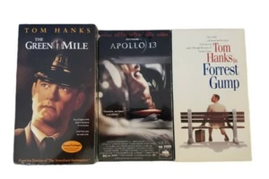 Tom Hanks Best Actor Award VHS Movie Lot Forrest Gump Apollo 13 Green Mile NEW - Picture 1 of 4