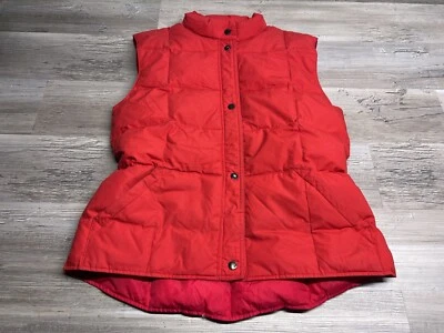 Chaleco acolchado vintage años 80 The Company Store chaqueta aislante sin mangas rojo talla M Foto 1 de 4