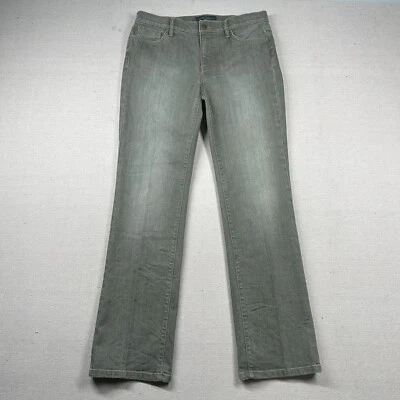 Pantalones de mezclilla Lauren Ralph Lauren para mujer 10 clásicos rectos 32x31 gris LRL Foto 1 de 4
