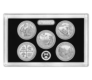 2019 US Mint Silver Proof Quarter Set ☆☆ .999 Fine Silver ☆☆ No COA/Box - Picture 1 of 2