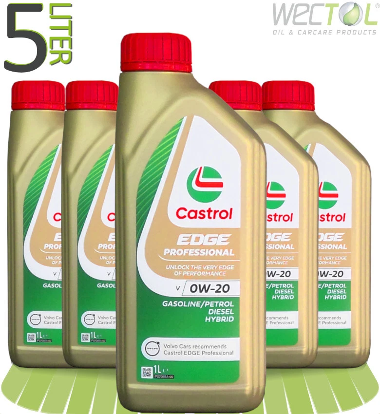 5 x 1 Liter Castrol Edge Professional V 0W-20 Titanium Volvo VCC RBS0-2AE C5 - Bild 1 von 1