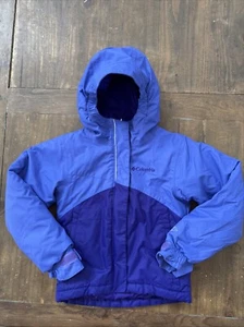 Columbia Winter Ski Coat Girls XXS (4/5) Purple Hooded Snow Jacket - Picture 1 of 14