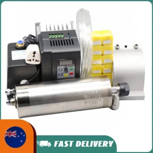 2.2KW Water Cooled Spindle Kit VFD Inverter+ER20 Collets+Water Pump+Water Pipes - Picture 1 of 24