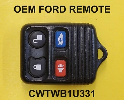 OEM 1998 - 2009 Ford Lincoln Mercury Keyless Remote Fob CWTWB1U331 4 Buttons Foto 1 de 3