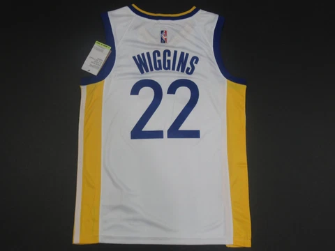 NWT Andrew Wiggins Golden State Warriors 75th Anniversary Swingman Jersey White Cover