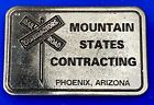 Boucle de ceinture publicitaire Mountain States contracting Phoenix Arizona Company