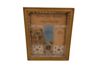 Art Shadowbox from 1914 From Detroit Michigan Mourning Memorial - Picture 1 of 6