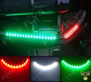 6x Boat Navigation LED Lighting RED,GREEN,WHITE 12" Waterproof Marine LED Strips - Picture 1 of 5