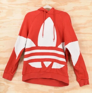 Adidas Originals Big Trefoil All Over Front French Terry Hoodie Herren Large rot - Bild 1 von 14
