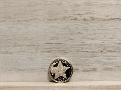 Moneda de 1 centavo Bahamas 1972 de latón níquel Foto 1 de 4