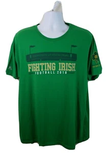 Maglietta Ufficiale The Shirt 29 Anni Notre Dame Combattimento Calcio Irlandese Verde XL - Foto 1 di 7