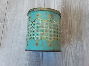 Baret Ware Biscuit Barrel Art England Embossed Tin Vintage 1960's No 65/TB 63 - Picture 1 of 5